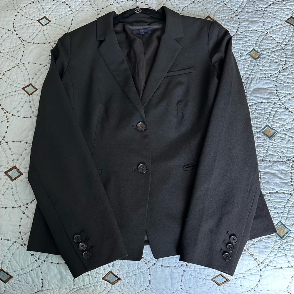 GAP CLASSIC BLACK  BLAZER EUC SZ 8